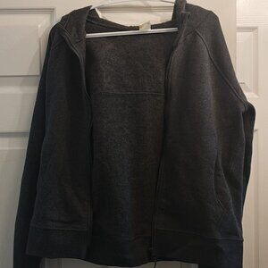 Lole Grey Cropped Zip-Up Hoodie - Size L